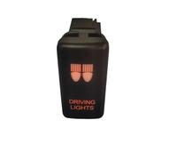 Interruptor Interruptor de música zombi con ventilador desempañador delantero para parachoques para Toyota para Hilux reemplazo(Driving Lights)
