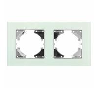 Interruptor - interruptor empotrado de cristal natural, 2 elementos, fácil instalación, diseño moderno y elegante