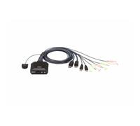 Interruptor KVM Aten CS22DP 2 puertos DisplayPort USB con cable