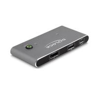 Interruptor KVM DeLock 11487 USB-C DisplayPort 8K 3x USB-A 2 ordenadores