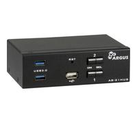 Interruptor KVM Intertech AS-21HUS 2 Puertos HDMI 4K USB Audio Negro