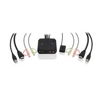 Interruptor KVM IOGEAR GCS92HU 4K 2 Puertos HDMI USB Audio