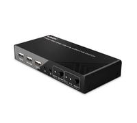 Interruptor KVM Lindy 2 Puertos HDMI 4K60 USB Audio Negro