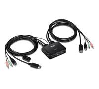 Interruptor KVM TRENDnet TK-220DPI 4K DisplayPort 2 PCs Hub USB Audio