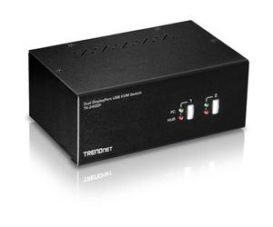 Interruptor KVM TRENDnet TK-240DP Dual Monitor DisplayPort USB 4K