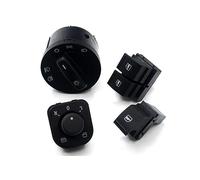 Interruptor La Ventana Eléctrica Derecha Para Vw para Caddy para Jetta para Golf 5 Mk5 V Puls para Passat B6 interruptor de Control de ventana de espejo de faro delantero 4 Uds