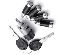 Interruptor llave encendido Cerradura Encendido Interruptor De Arranque Juego Barril Cerraduras Puerta Cilindro Compatible Con Vw Para T4 Para Caravelle MK IV 1990-2003 701837205 7 Uds