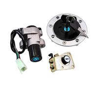 Interruptor Llave Encendido Conjunto De Interruptor Encendido para Motocicleta, Tapa del Tanque Combustible Y Cerradura con 2 Llaves para Suzuki GSX400 FJ/FK/FAK/FL GK74A 1988-1990