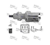 SIDAT Interruptor luces freno para ALFA ROMEO: Spider, 166, GTV, 155 & IVECO: Daily & LANCIA: Dedra, Lybra, Kappa, Delta & FIAT: Coupé (Ref: 5.140025)