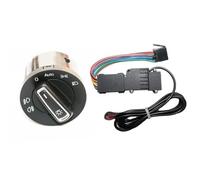 Interruptor Luces Niebla los Compatible Con Para Golf 7 MK7 Interruptor De Sensor De Faro De Coche Módulo De Sensor De Luz De Interruptor De Faro Automático 5GG941431D Botón De Luz Antiniebla(1Set Swi