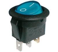 Interruptor Luminoso Redondo ON-OFF 250V/6A - Azul