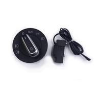 Interruptor Luz Antiniebla Faros Delanteros Coche Cromado Compatible Con VW Para Jetta Mk5 2006-2011 Para Golf 2006-2013 Para Rabbit 2006-2009 Mando Faros Coche(1 set)