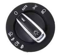 Interruptor Luz Faros Interruptor De Control De Faros Piezas De Perilla De Luz Antiniebla 4F1941531D 4FD941531 Compatible Con A6 Para Allroad Para Quattro 2007 2008 2009 2010 2011(Silver)