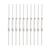 Interruptor magnético de láminas 20 piezas 14 mm x 2 mm cuerpo de vidrio normalmente abierto tipo 100 V CC 0,5 A 10 W máxima potencia equipo eléctrico