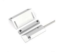 Interruptor magnético de puerta Conexión con cable Salida ajustable 50-70mm Rango de detección Aleación de zinc Plata Compacto 10,6x3,8x1cm para puerta rodante Puerta de hierro para superficie o
