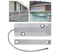 Interruptor magnético de sensor de puerta con cable, carcasa de aleación de aluminio, 12 V/120 mA, rango de detección de 50 mm, para el hogar, garaje y sistemas de seguridad comerciales