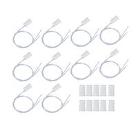 Interruptor Magnético del Sensor de Seguridad, 10 Piezas Sensor de Contacto de la Puerta de la Ventana de Seguridad con Cable Alarma Interruptor de Lengüeta Magnético Sensor de Puerta Magnético Cilínd