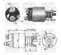 Interruptor magnético, estárter MEAT & DORIA 46005 para COMBO Tour 1.7 2001-