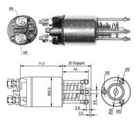 Interruptor magnético, motor de arranque MAGNETI MARELLI 940113050460
