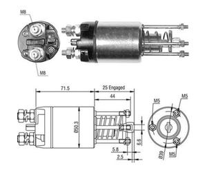 Interruptor magnético, motor de arranque MAGNETI MARELLI 940113050460