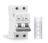 Interruptor Magnetotermico 2P C16 16A 400V, Protezione Casa Ufficio Industria da Cortocircuiti e Sobracargachi, Interruptor Automático 2 Módulos DIN 220V, Instalación Eléctrica
