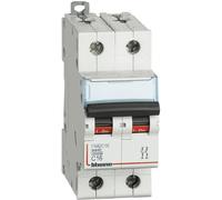 Interruptor Magnetotérmico C16 2P 400 VAC 2 Módulos 6kA BTicino FN82C16