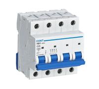 Interruptor magnetotérmico Chint 4P 25A 10kA curva C - 179913