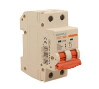 Interruptor magnetotérmico curvo D 20A D20, bipolar 2P 10kA, 2 módulos DIN 220 V AC, certificado IEC60898-1, serie profesional PB8H