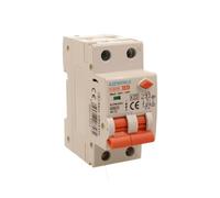 Interruptor magnetotérmico diferencial 30mA 32A C32, RCBO Tipo AC Curva C, 1P+N 6kA 30mA, 2 módulos DIN