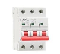 Interruptor MagnetotéRmico,Disyuntor Disyuntor Mini GYM8 3P De Carril DIN, 6A, 10A, 16A, 20A, 25A, 32A, 40A, 50A, 63A, 220 V, Curva C(10A)
