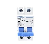Interruptor MagnetotéRmico,Disyuntor Disyuntor solar mini de 2 polos CC, 1000 V, 3 A, 6, 10, 16, 20, 25, 32, 40, 50, 63, MCB for sistema fotovoltaico(16A)