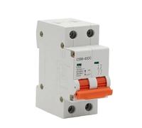 Interruptor MagnetotéRmico,Disyuntor Mini disyuntor solar MCB, 1P, 2P, 3P, 4P, CC 250 V-1000 V, 10 fusibles, sistema fotovoltaico, 3/6/10/16/20/25/32/40/50/63/80/100/125 A(2,80A)