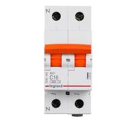 Interruptor magnetotermico para vivienda Legrand 419939 RX3 2 polos 6KA 40A