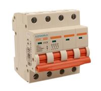 Interruptor magnetotérmico trifásico 4P 16 A D16, curva D 10 kA, 4 módulos DIN 380 V AC, certificado IEC60898-1, serie PB8H profesional