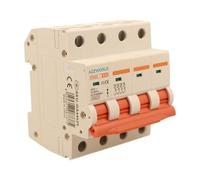 Interruptor magnetotérmico trifásico 4P 25 A D25, curva D 10 kA, 4 módulos DIN 380 V AC, certificado IEC60898-1, serie PB8H profesional
