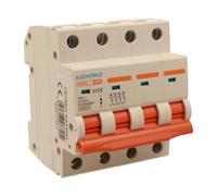 Interruptor magnetotérmico trifásico 4P 63A D63, curva D 10kA, 4 módulos DIN 380 V AC, certificado IEC60898-1, serie PB8H profesional
