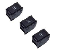 Interruptor Mando Elevalunas Botón de Interruptor de Control de ventanilla eléctrica, Rojo, 9 Pines, para Bora, Jetta, MK4, B5, Seat Leon Toledo, 1J4959857, 3BD959857 Elevaluna(3 PCS)