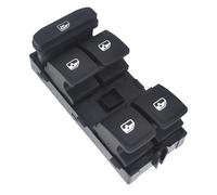 Interruptor Mando Elevalunas Interruptor Botón Control Principal Ventana Eléctrica Luz Roja/blanca Para VW Para Golf MK7 Para Passat B8 Para Seat Para Leon 2013-2018(Noelectroplate Red)