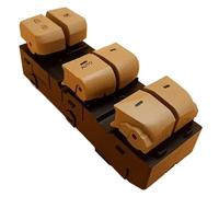 Interruptor Mando Elevalunas Interruptor maestro de ventana eléctrico para Hyundai, Elantra Lang Move 2012 2013 2014 2015 2016 93570-4V000 93570-4V010 93580-4V000(Beige Auto)