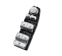 Interruptor Mando Elevalunas Para BMW 3 5 7 Para X3 Para X4 F30 F35 F25 F26 F07 F10 F18 F01 F02 Regulador Botón Control Interruptor Ventanilla Principal(Model A Silver)