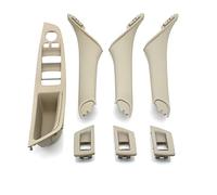 Interruptor Mando Elevalunas para BMW Serie 5 F10 F11 F18 520i 523i 525i 528i 535i Juego De 7 Piezas Interior del Coche Reposabrazos De Puerta De Plástico Manilla para Tirar Botonera Elevalunas (Colo