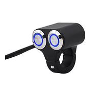Interruptor Manillar 22 mm, Universal para Motocicletas con Retorno Manual, Interruptor Encendido/Apagado 7/8 Pulgadas, Compatible Faros Antiniebla for Conductores Urbanos