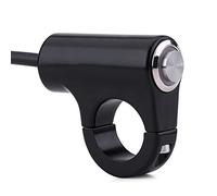 Interruptor manillar moto 7/8 pulgadas 22mm, pulsador control aleación aluminio intemperie, estilo A auto-reset, para luces, arranque, personalización cuadro y reparación