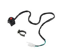 Interruptor Manillar Moto, Interruptor Arranque 12v Manillar Impermeable para Bocina/Faros pulsador Arranque Moto