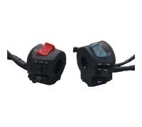 Interruptor Manillar Moto Interruptores izquierdo y derecho para motocicleta, botón de bocina, señal de giro, luz antiniebla eléctrica, interruptor controlador de manillar de arranque de 22mm