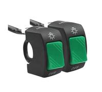Interruptor Manillar Motocicleta 2/1 Uds. Interruptor De Encendido Y Apagado De Motocicleta Botón De Control Montaje En Manillar Interruptores De Lámpara De Señal De Faro(2pcs-Green)