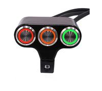 Interruptor Manillar Motocicleta Botón Modificado para Control del Manillar De Motocicleta, Foco, Bocina, Atenuación, Interruptor Luz Lejos/Cerca, Indicador Encendido del Manillar De La Motocicleta