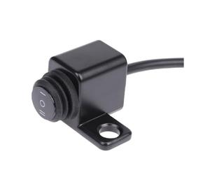 Interruptor Manillar Motocicleta Interruptor Control Manillar Motocicleta, Botón Indicador Encendido/Apagado/Encendido Montaje En Espejo Lateral, Foco para Todos Los Modelos,12 V