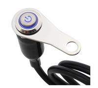 Interruptor Manillar Motocicleta Interruptor De Señal Intermitente De Advertencia DC12V, Botón Manual Ajustable, Control Manual para Harley ATV Dirt(LED ON Off Switch)