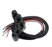 Interruptor Manillar Motocicleta Interruptor Universal Para Motocicleta Montaje En Manillar 7/8" Faro Señal Giro Bocina Antiniebla Luces Peligro Encendido/apagado